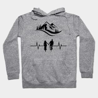 Bicycle couple Hoodie